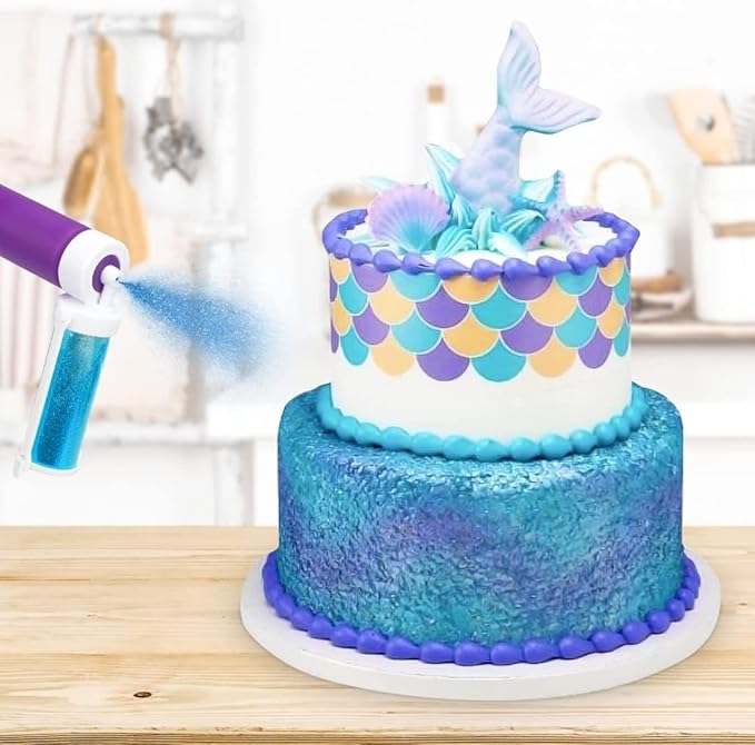 Cake Decorating Pump Set – Ergonomic Piping Tool with Multi-Style Nozzles